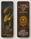 Ferrak Dragonbound Bookmarks — The Court of Gilded Iron