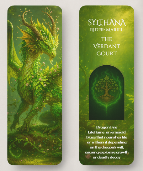 Sylthana Dragonbound Bookmarks — The Court of Gilded Iron