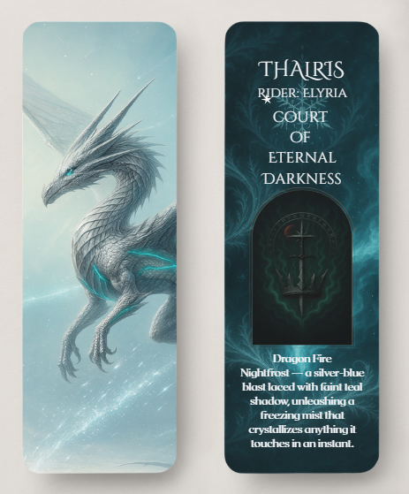 Dragonbound Bookmarks — The Court of Gilded Iron
