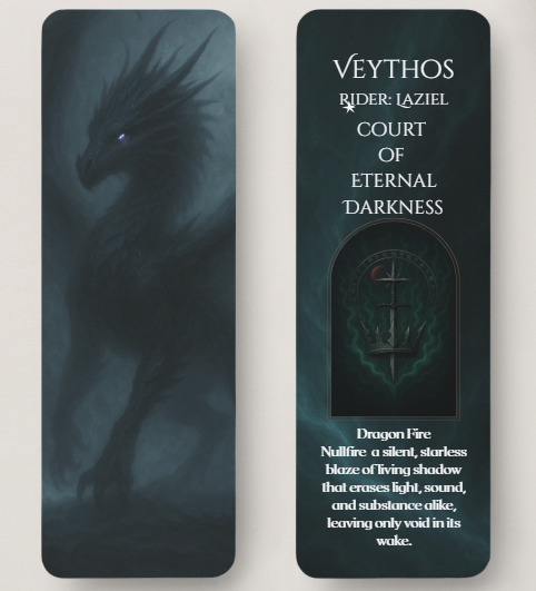 Dragonbound Bookmarks — The Court of Gilded Iron