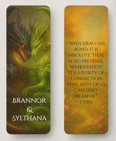 Brannor & Sylthana Soul Bond Dragonbound Bookmarks — The Court of Gilded Iron